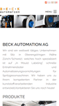 Mobile Screenshot of beck-automation.com